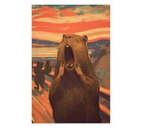 Adult Vivid Jigsaw Puzzle, The Scream Capybara, 1000 PCS