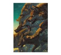 Adult Vivid Jigsaw Puzzle, Wolves of Gwent Artwork, 300 PCS