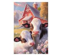 Adult Vivid Wooden Jigsaw Puzzle, Barnyard Bliss, 1000 PCS
