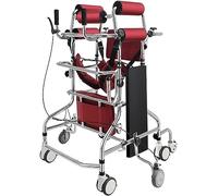 Adult Walker for Seniors Hemiplegia Rehabilitation Standing e,Anti Recline, Anti-Rollover,Lower Limb Training,Adjustable Height,Walker Aid for The Disabled
