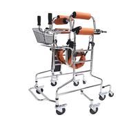 Adult Walker for Seniors Hemiplegia Rehabilitation Standing Frame Anti Recline Lower Limb Training Adjustable Height(Color3,Women)