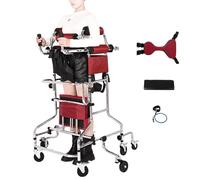 Adult Walker Height Adjustable Rehabilitation Standing Frame Walking Aid Upright Walker for Seniors with Hand Brakes for The Disabled(Without Handbrake,Women) (Without Handbrake Men)