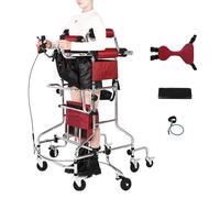 Adult Walker Height Adjustable Rehabilitation Standing Frame Walking Aid Upright Walker for Seniors with Hand Brakes for The Disabled(Without Handbrake,Women) (with Handbrake Women)