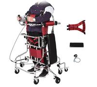 Adult Walker Height Adjustable Rehabilitation Standing Frame Walking Aid Upright Walker for Seniors with Hand Brakes for The Disabled(Without Handbrake,Women) (with Handbrake Men)