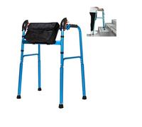 Adult Walker - Lightweight Aluminium Folding Walking e with Stair Climbing Assist