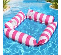 Adult Water Hammock, 4 Air Chambers, Mesh Float, Approx. 48.0 x 48.0 inches (122 x 122 cm), Compact Storage, 6 Colors, Pool, Beach, Water Play, Ages 15 and Up