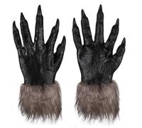 Adult Werewolf Gloves Claws Glove Animal Paw Gloves Halloween Horror Gloves Wolf Furry Gloves Fancy Dress Aaccessory Cosplay Gloves Halloween Monster Gloves Zombie Devil Gloves Hairy Hands Glove