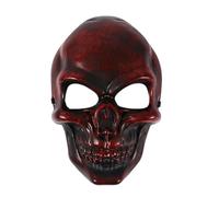Adult White Skeleton Mask Halloween Scary Skull Face Mask Creepy Face Cover Horror Cosplay Trick or Treat Halloween Fancy Dress Costume Accessories for Children and Adults