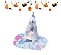 Adult Witch Hat,Adult Folk Art Halloween Witches Hat - Fancy Cosplay Headwear Costume Accessories for Holiday Events Masquerade Photography Carnivals Festival Ladies Girls