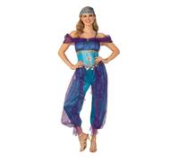 Adult Women Arabian Princess Genie Jumpsuit World Book Day Fancy Dress Costume