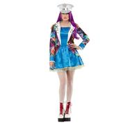 Adult Women Fiesta Colourful Fancy Dress Costume