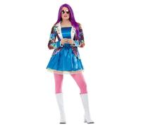 Adult Women Fiesta Colourful Fancy Dress Costume