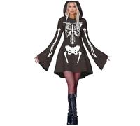 Adult Women’S Classic Fancy Dress Festival For Women Witch With Hooded Cape Gothic Lace Velvet Halloween Costumes Dresses Zombie Bride Role Play Teens/Women Party