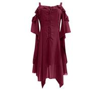 Adult Women’S Classic Fancy Dress Gothic Dresses Women Halloween Skeleton Bodycon Plus Size Costumes Hooded Cloak Medieval Victorian