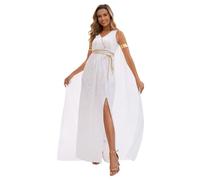Adult Women’S Classic Fancy Dress Gothic Dresses Women Vintage Elegant A-Line V Neck Half Moon Sexy Halloween Victorian Short Soul Reaper Costume For Carnival Cosplay