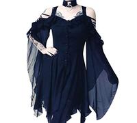Adult Women’S Classic Fancy Dress Halloween Party Gothic Horror Costume Ladies Lace Velvet Renaissance Elegant Smocked Traditional Medieval Irish Victorian