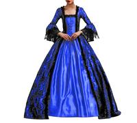 Adult Women’S Classic Fancy Dress Renaissance Hoodie Halloween Skeleton Bodycon Dresses Plus Size Costumes Victorian Short Cocktail Swing