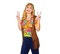 Adult Womens Cool Hippie Set Fancy Dress Costume - Small (UK 10-12)