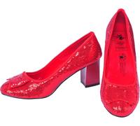 Adult Women's Wizard of Oz Dorothy Red Sequin Shoes Fancy Dress Accessory