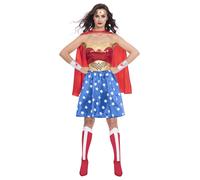 Adult Wonder Woman Classic DC Comic Official Fancy Dress Costume Size 8-20