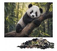 Adult Wood Puzzle, Picture Jigsaw, Cute Panda Bear Portrait, 1000 Pieces | During puzzle time: Jigsaw Puzzle Gift: visual matching for a more organised build on weekends.