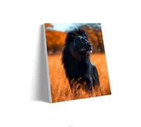 Adult Wooden Educational Puzzle 1000 Pieces Black African Lion Puzzle Lover's Gift Suitable for Home Decoration Holiday Decoration