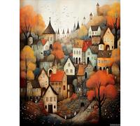 Adult Wooden Educational Puzzle 1000 Pieces Landscape for Players Who Like to Challenge The Difficult and Unlock More Complex Patterns in Hd