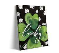 Adult Wooden Educational Puzzle 1000 Pieces St. Patrick's Day Lucky Clover Design St. Patrick's Day with Green Four-Leaf Clover Uplifting Gift