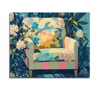 Adult Wooden Educational Puzzle 500 Pieces Interior Design Still Life Chair Letters on The Back Suitable for Beginners to Adapt to Family Education Activities Without Pressure