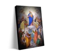 Adult Wooden Educational Puzzle 500 Pieces Madonna and Child Angels Playing Virgin Mary Holy Mother Catholic Christianity Religion Heaven Angels Christ Jesus