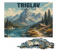 Adult Wooden Jigsaw Puzzle 1000 Pieces, Triglav National Park | Puzzle for Adults: gift for adults who enjoy detailed hobbies, indoor weekend activity.