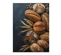 Adult Wooden Jigsaw Puzzle, Artisan Breads, 500 PCS
