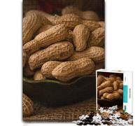 Adult Wooden Jigsaw Puzzle, Bowl of Peanuts in Shell, 1000 PCS