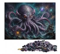 Adult Wooden Jigsaw Puzzle, God Legend Cthulhu, 1000 Pieces | Colour and shape sorting: a simple way to organise the image on weekends.