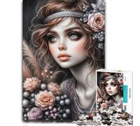 Adult Wooden Jigsaw Puzzle, Moonlit Reverie in Bloom, 1000 Pieces | A screen-free tabletop activity: steady puzzle progress on quiet evenings.