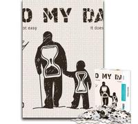 Adult Wooden Jigsaw, To My Dad Father And Son, 1000 Pieces | Jigsaw Puzzle Gift - border-first or section-first building options on quiet evenings.
