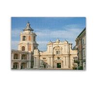 Adult Wooden Puzzle 1000 Pieces Jigsaw Basilica Della Santa Casa of Loreto,Located in Marche,Italy Suitable for Those Who Like Challenging Family Leisure and Entertainment Toys