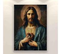 Adult Wooden Puzzle 500 Pieces Jigsaw Sacred Heart of Jesus Christianity Colorful Home Decoration New Upgraded Gifts