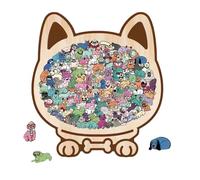 Adult Wooden Puzzles Offer A Unique Game Experience With A 115-piece Set, Crafted To Captivate And Delight Users Of All Ages. The Morandi-colored Design Adds Soothing Aesthetic, Making It An Ideal C