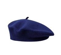 Adult Wool Beret Hat, Soft French Style Classic Solid Color Navy Berets, Unisex Outdoor Vintage Artist Beret, One Size