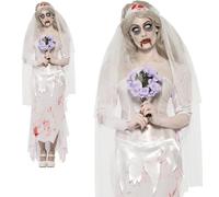 Adult Zombie Corpse Bride Costume Til Death Do Us Part Halloween Fancy Dress