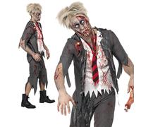High School Horror Zombie Schoolboy Costume - school costume zombie halloween fancy adult high dress boy horror mens schoolboy 4244 lfits up chest