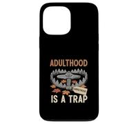 Adulthood Is A Trap Adulting Struggle Humor Case for iPhone 13 Pro Max