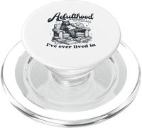 Adulthood Is Straight Up the Worst Hood Bear Couch PopSockets PopGrip for MagSafe