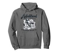 Adulthood Is Straight Up the Worst Hood Bear Couch Pullover Hoodie
