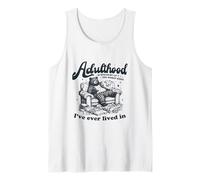 Adulthood is Straight Up The Worst Hood Bear Couch Tank Top