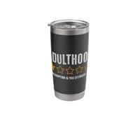 Adulthood Subscription Too Expensive One Star Stainless Steel Insulated Tumbler