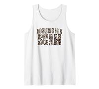 Adulting is a Scam Leopard Tank Top