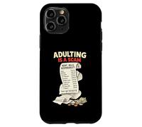 Adulting Is a Scam Sarcastic Millennial Life 1900s Quote Case for iPhone 11 Pro