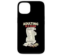 Adulting Is a Scam Sarcastic Millennial Life 1900s Quote Case for iPhone 13